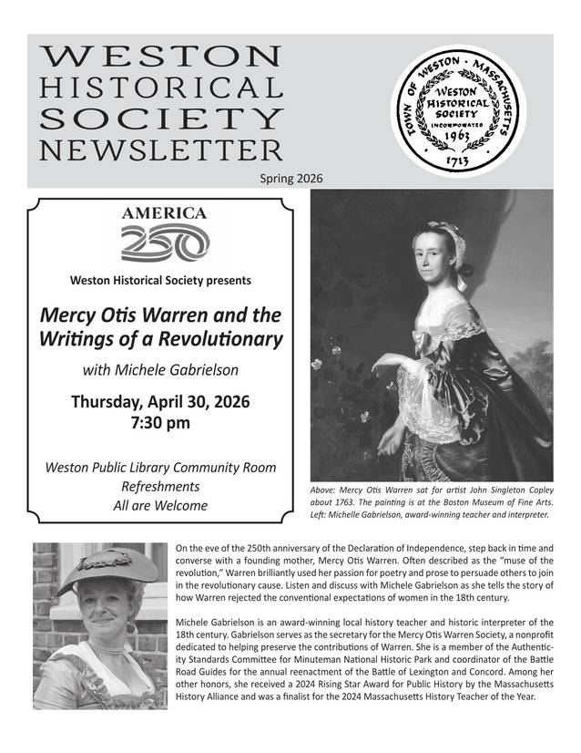 Cover of Spring 2026 newsletter.