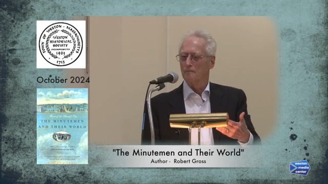 Dr. Gross lecturing on "The Minutemen and Their World."